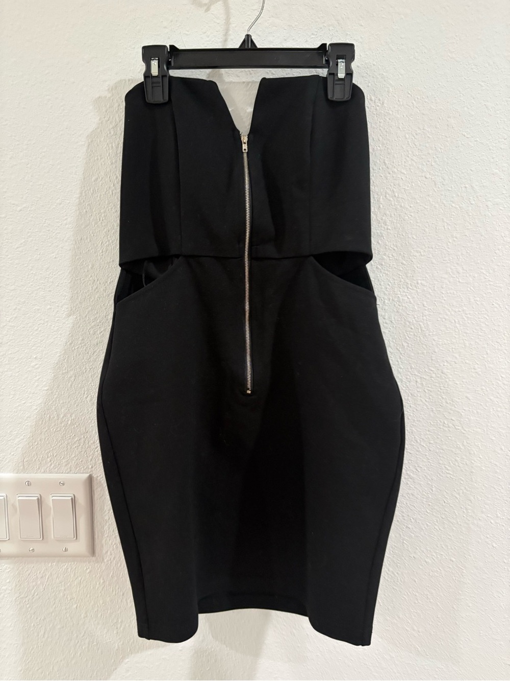 by the way. Strapless Black Dress